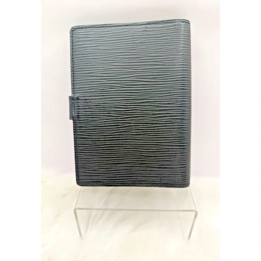 Louis Vuitton Black Epi Leather Agenda PM W/Box